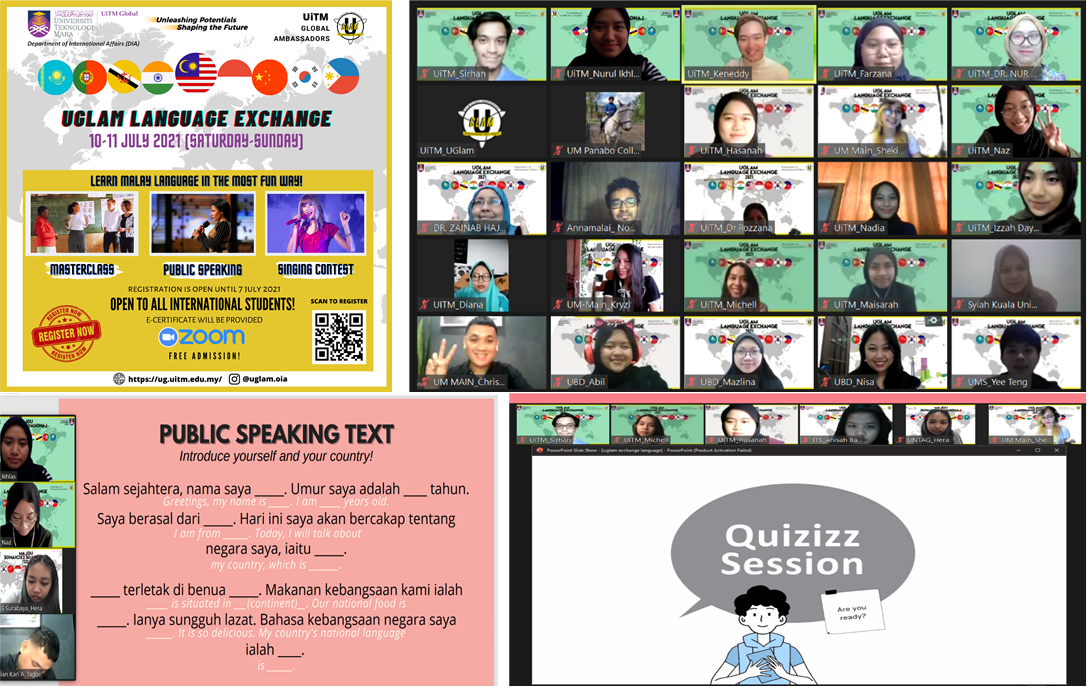 UGLAM language exchange program 2021